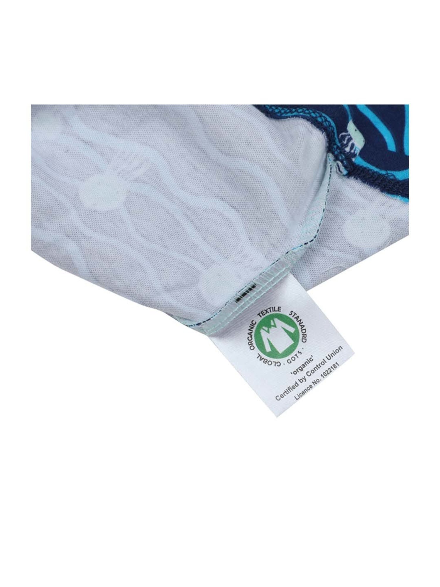 Greendigo Kids Blue Printed Swaddle