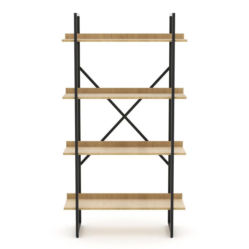 65" Emery 4 Tier Shelf Bookcase Light Wood - RST Brands