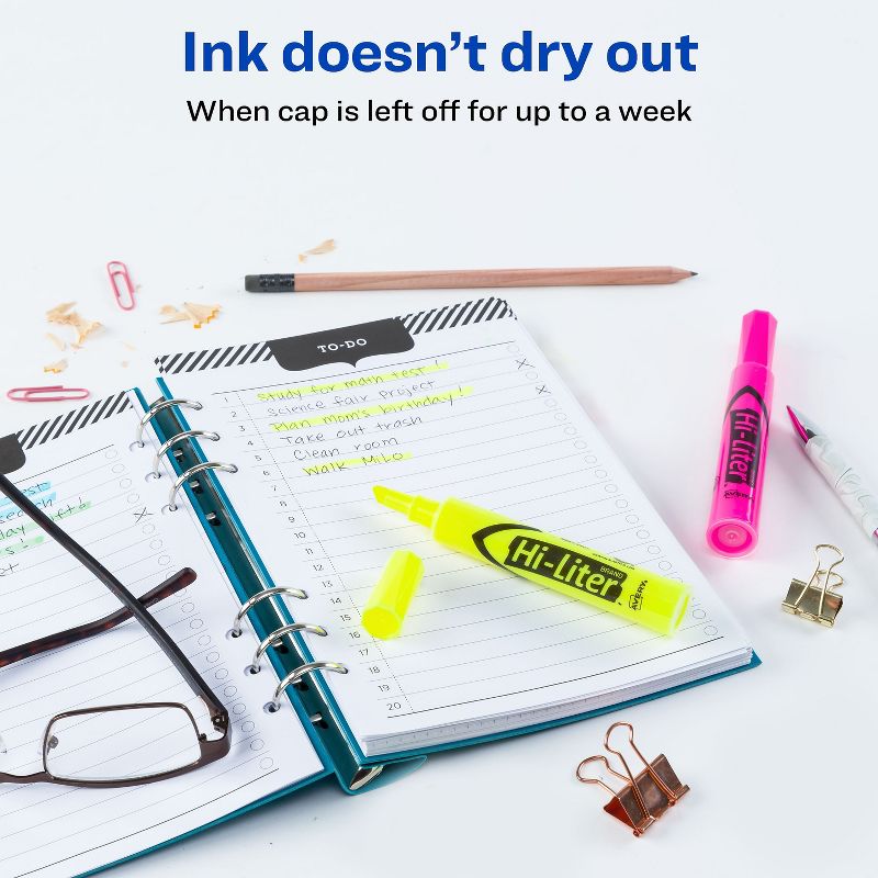 Integra Desk Highlighter Chisel Tip 12/PK Fluorescent Yellow 30004