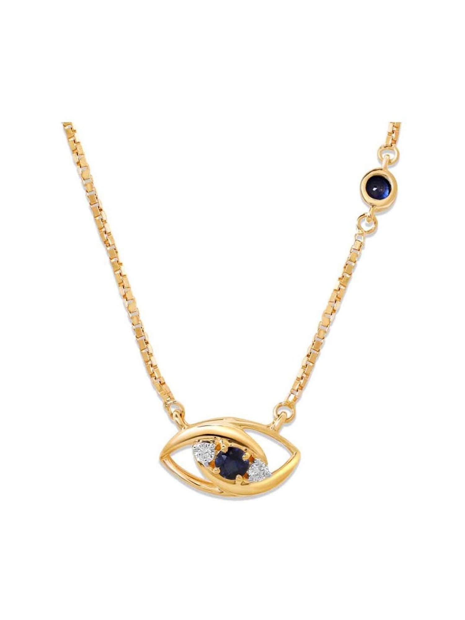 Mia By Tanishq 14K Yellow Gold Multi Pendant with Chain for Women