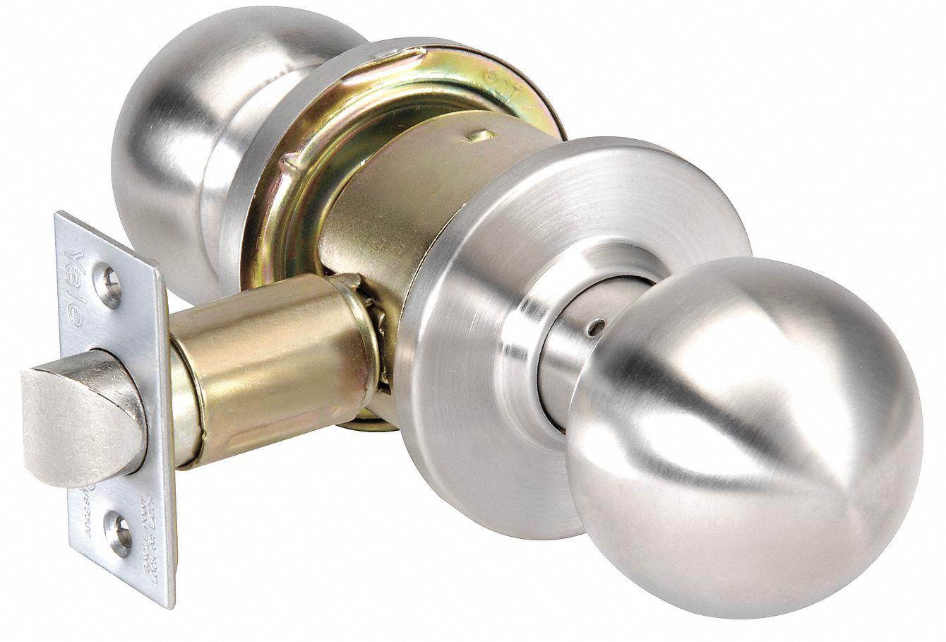 YALE CA4601 x 630 Knob Lockset,Mechanical,Passage,Grd. 2