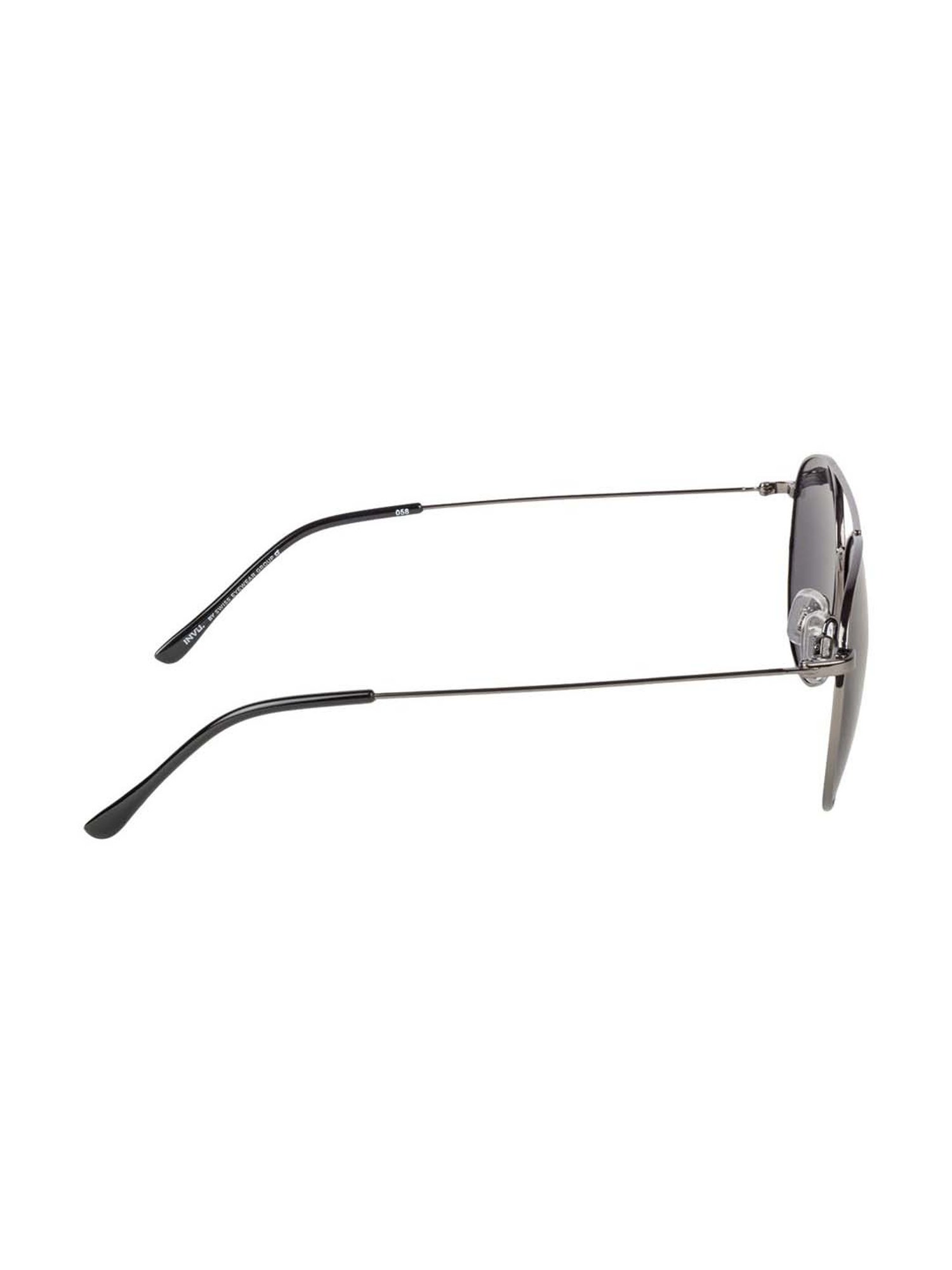 INVU Grey Aviator UV Protection Sunglasses for Men