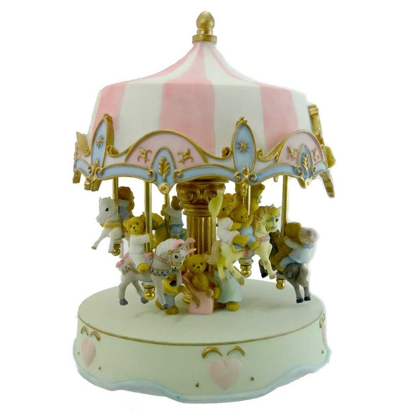Cherished Teddies Fifteen Cherished Bears Musical Carousel  -  Decorative Figurines