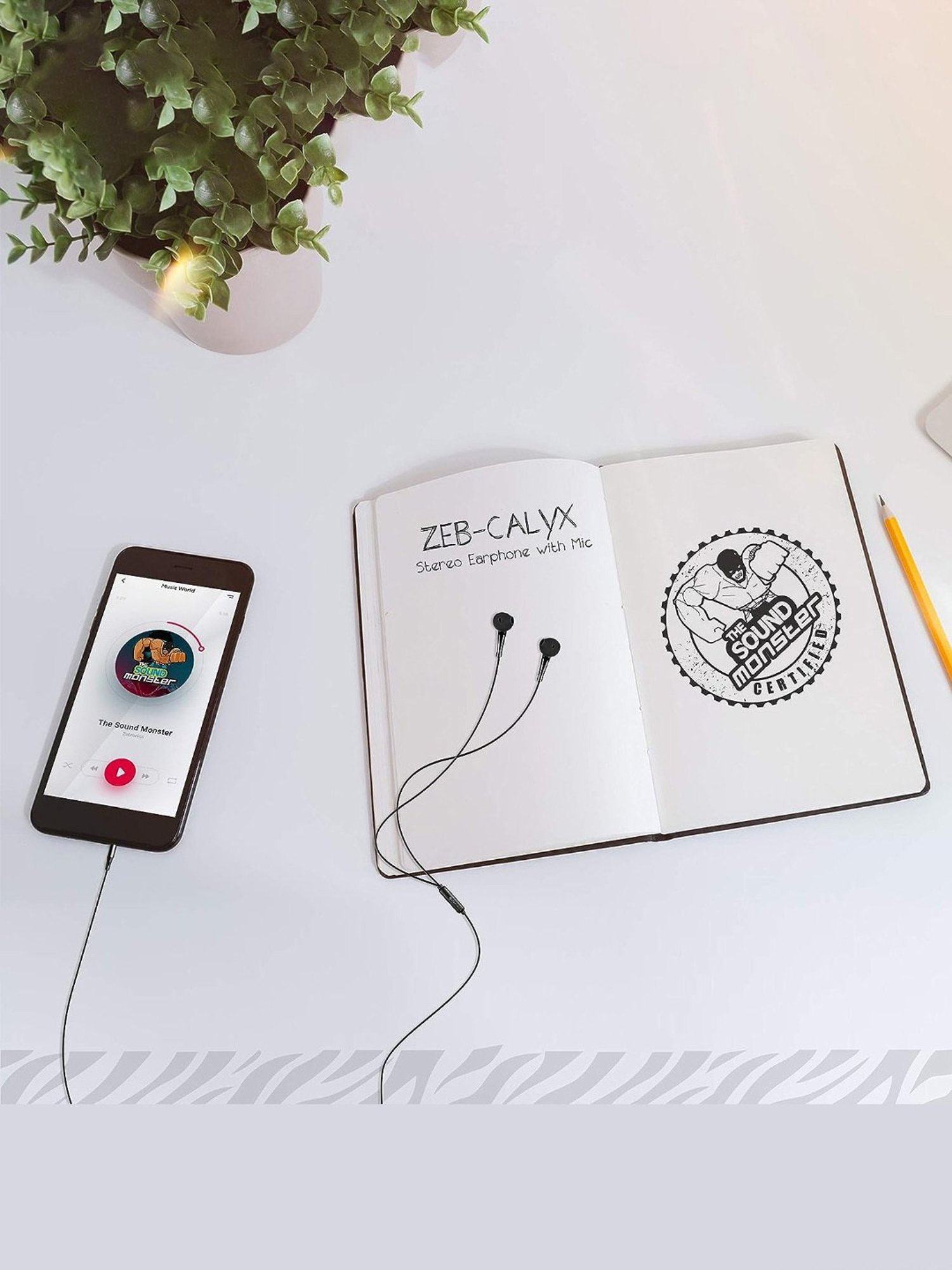 Zebronics Zeb-Calyx 3.5mm In The Ear Wired Earphone (Black)