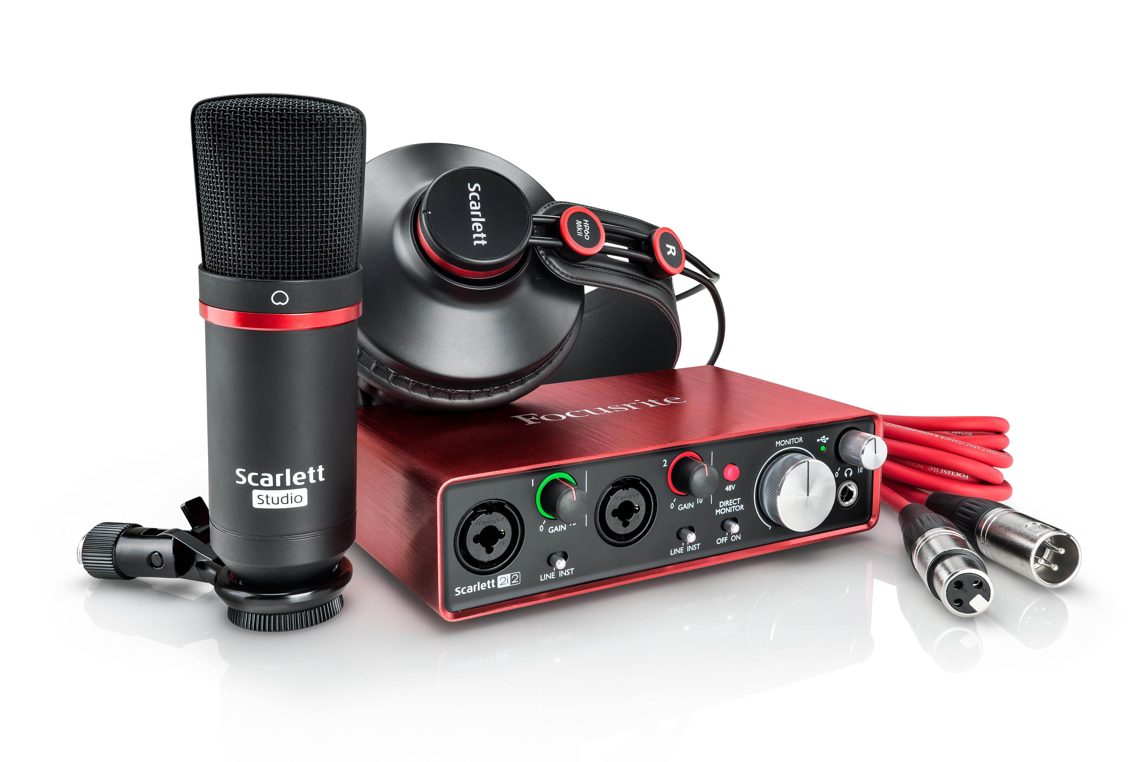 Focusrite Scarlett 2i2 Studio USB Audio Interface & Recording Bundle (2nd Generation)