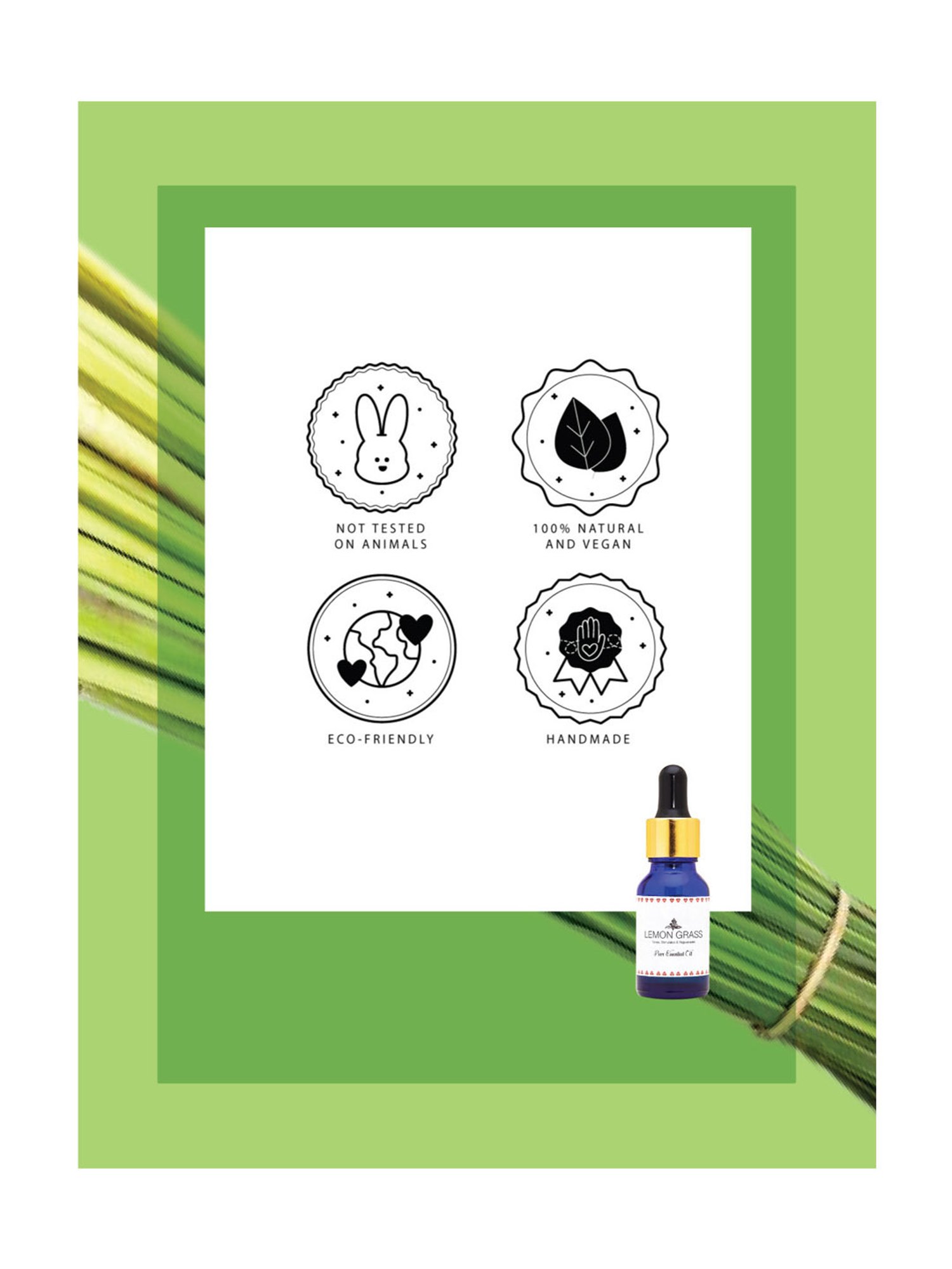 Holistic Healings By Shaveta Lemon Grass Essential Oil - 15 ml