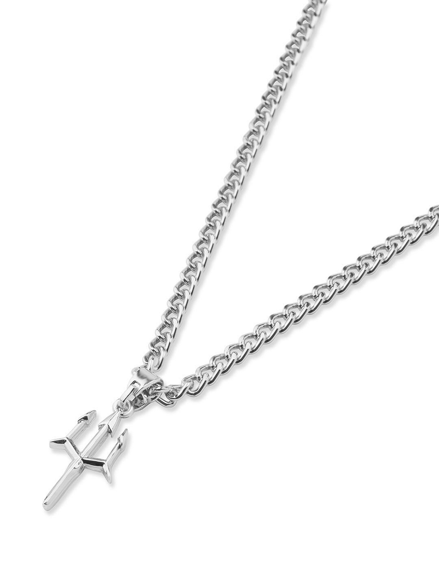 The Bro Code Silver-Plated Devi Thrishul Pendant Necklace for Men