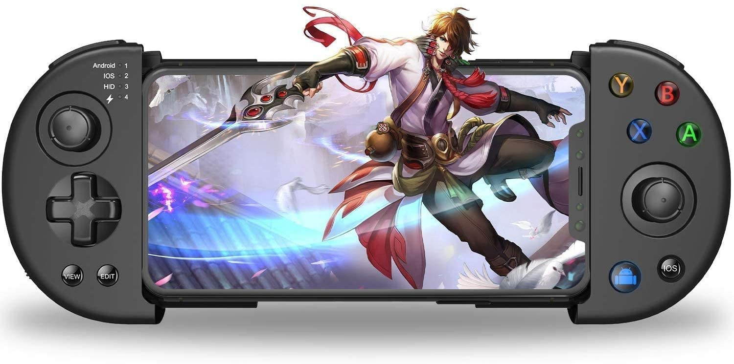 Wireless Mobile Controller Gamepad, PUBG Mobile Game Controller with Triggers for 3.5-6.5 Inch Android iOS 11.0~13.3 for FPS Games