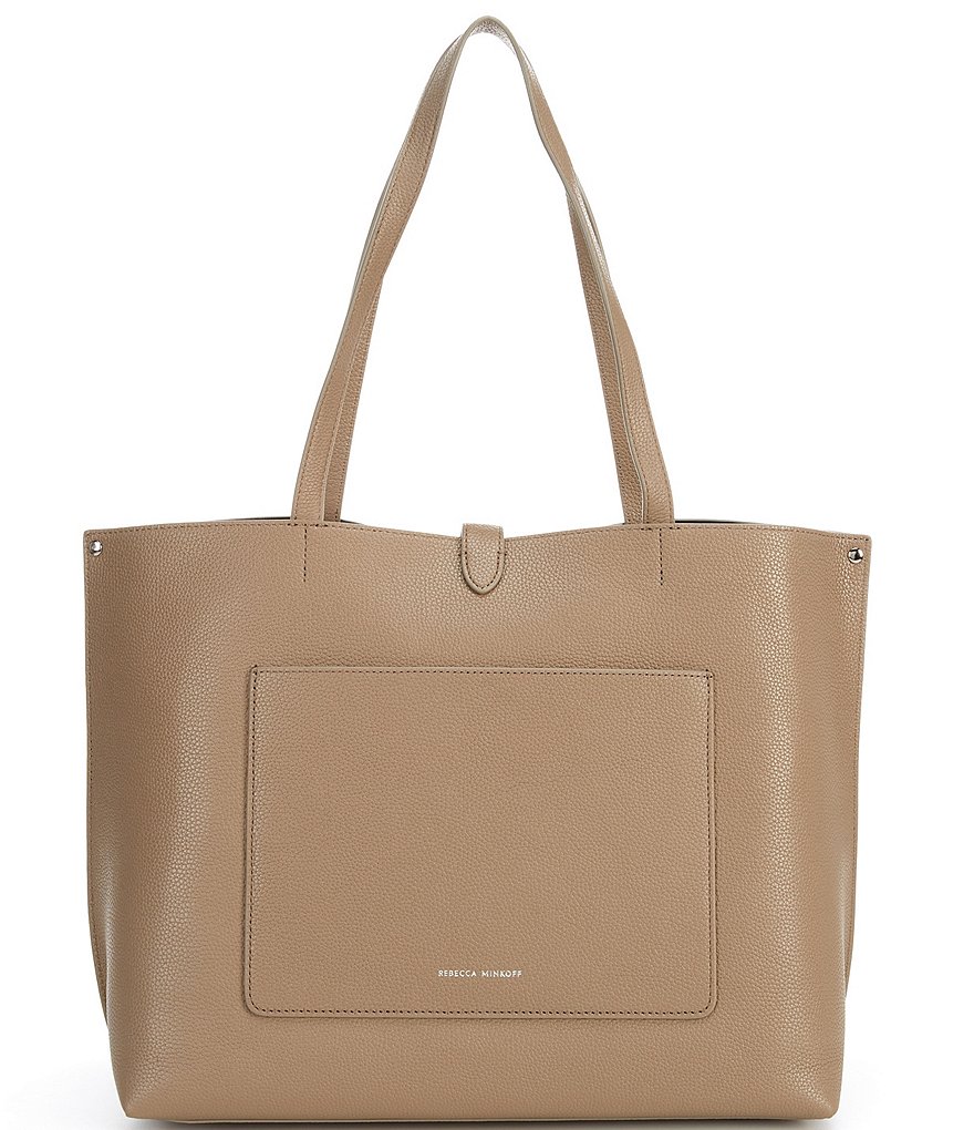 REBECCA MINKOFF Megan Leather Snap Tote Bag