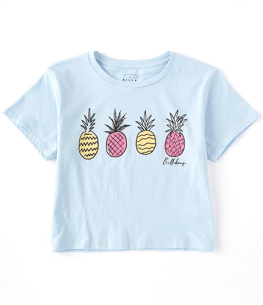 Billabong Little/Big Girls 5-14 Short-Sleeve Pineapple Party Graphic Tee