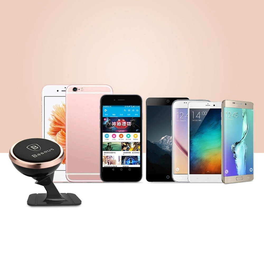 Baseus Cell Phone Holder for Car Windshield Air Vent Car Phone Mount Paste 360 Degree Rotation Suction Cup Dashboard Phone Holder Car Mount Wide Compatible with Phone