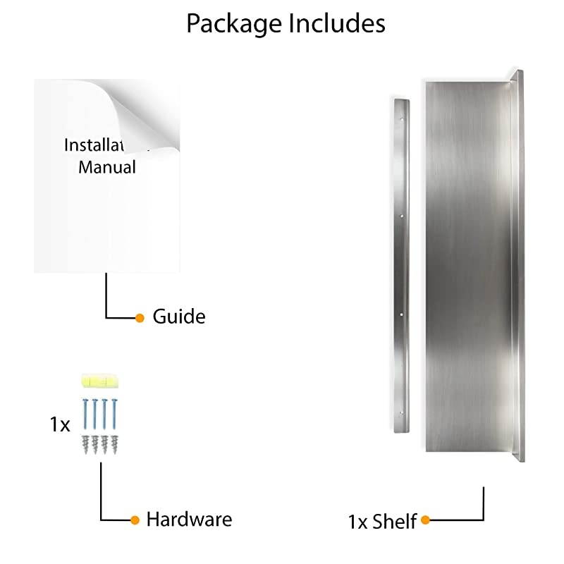 Steel Restaurant Bar Cafe Kitchen Floating Wall Shelf 1575 Inch Premium Quality
