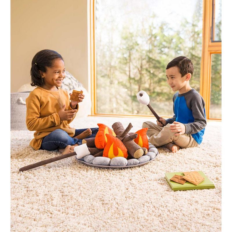 HearthSong - Plush Campfire Set for Kids Outdoor Play