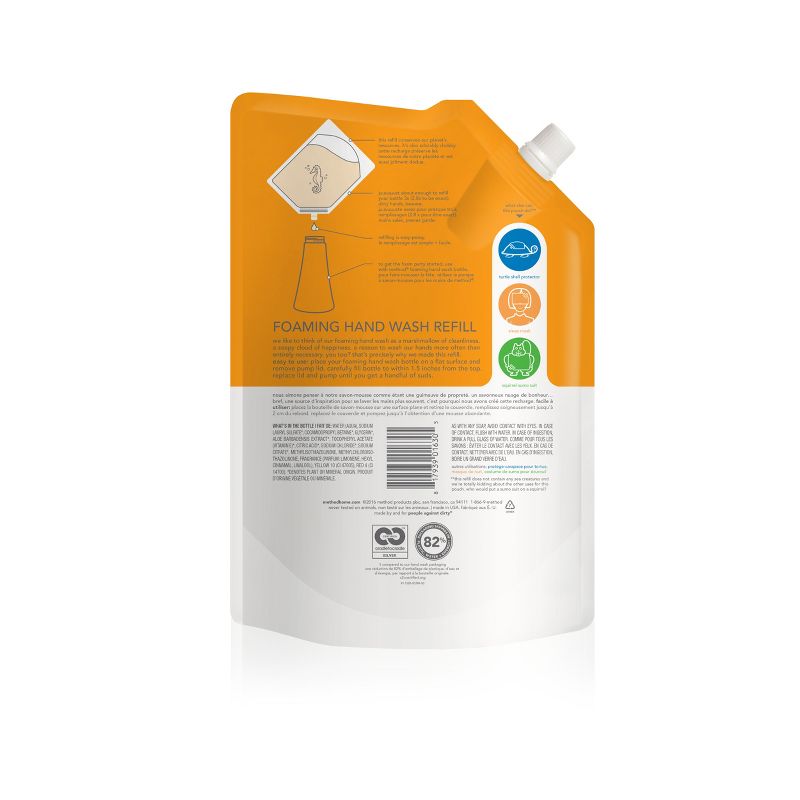 Method Foaming Hand Soap Refill Orange Ginger - 28 fl oz