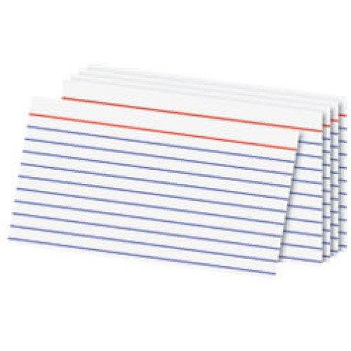 Ruled Index Cards - 6 Packs of 100 Cards