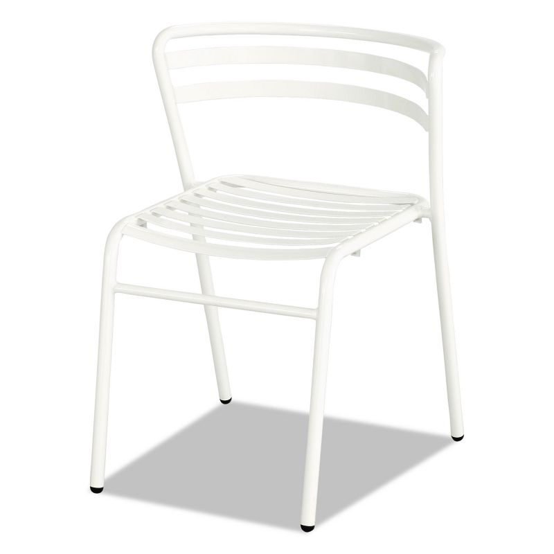Safco CoGo Steel Outdoor/Indoor Stack Chair White 2/Carton 4360WH