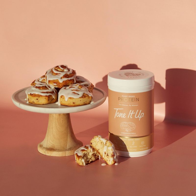 Tone It Up Plant-Based Protein Powder - Cinnamon Roll - 14.82oz