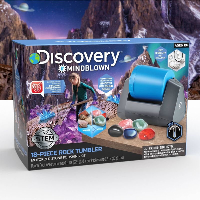 Discovery Kids Toy Kids Rock Tumbler Science Kit 18pcs