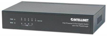 Intellinet PoE-Powered 5-Port Gigabit Switch with PoE Passthrough