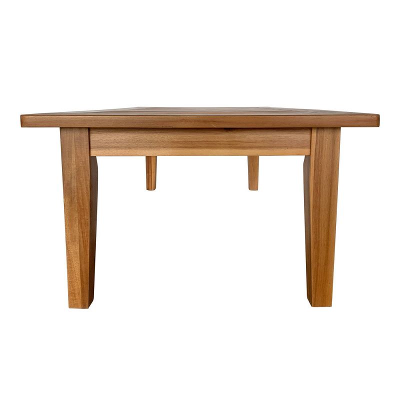 Acacia 3pc Outdoor Conversation Set with Folding Seating - Caramel - TK Classics