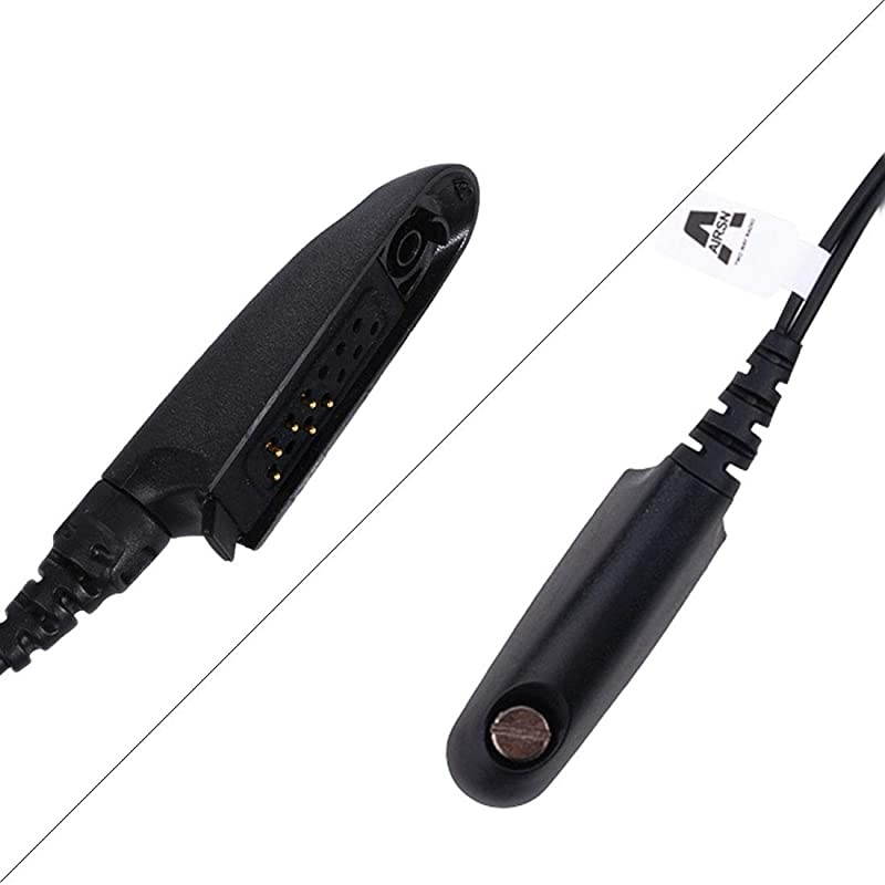 Earpiece Compatible with Motorola HT750 GP328 Walkie Talkie with PTT MIC and Acoustic Tube Two Way Radio Surveillance Survalliance Headset Security Law Enforcement
