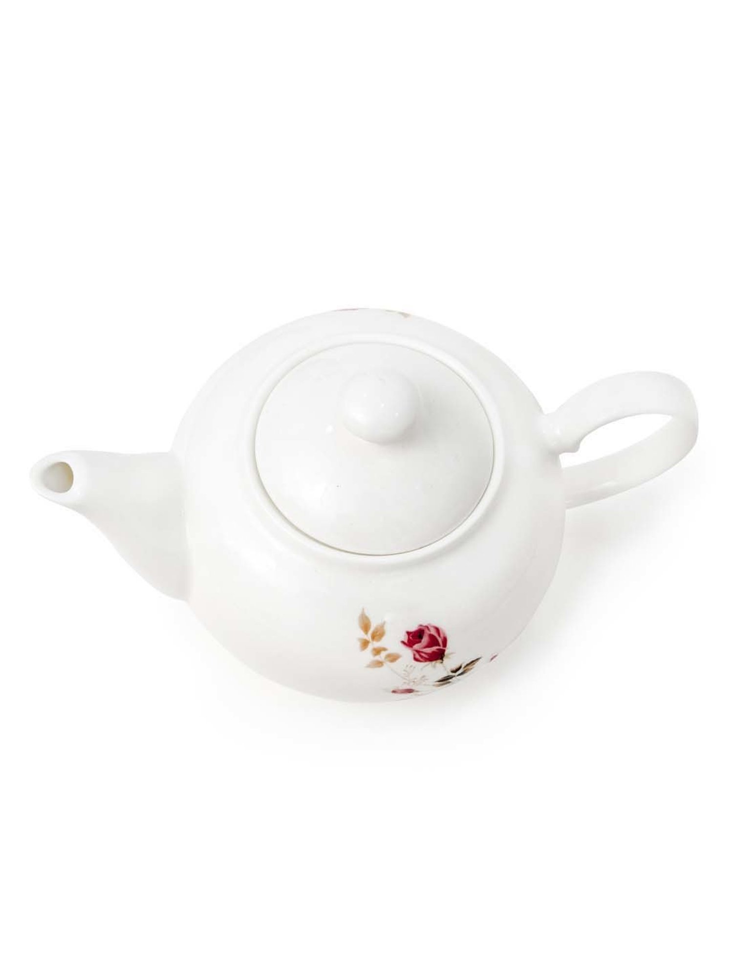 8oz 12pc Porcelain Drew Cup and Saucer Set White - Elama