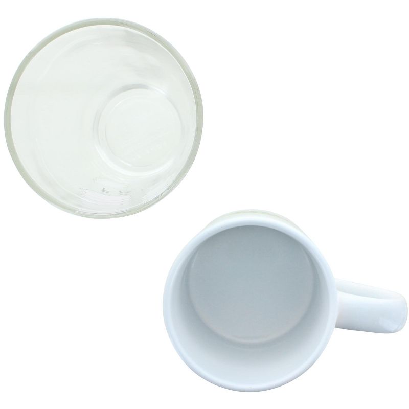 Silver Buffalo Friends Pint Glass and 14 Ounce Ceramic Mug Set