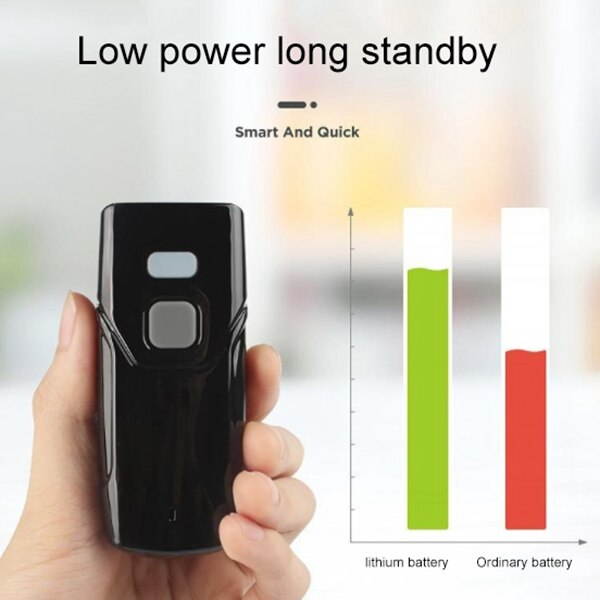 Portable One QR Code Bluetooth Wireless Scanning Handheld Barcode Scanner Red Light CCD Barcode Scanner