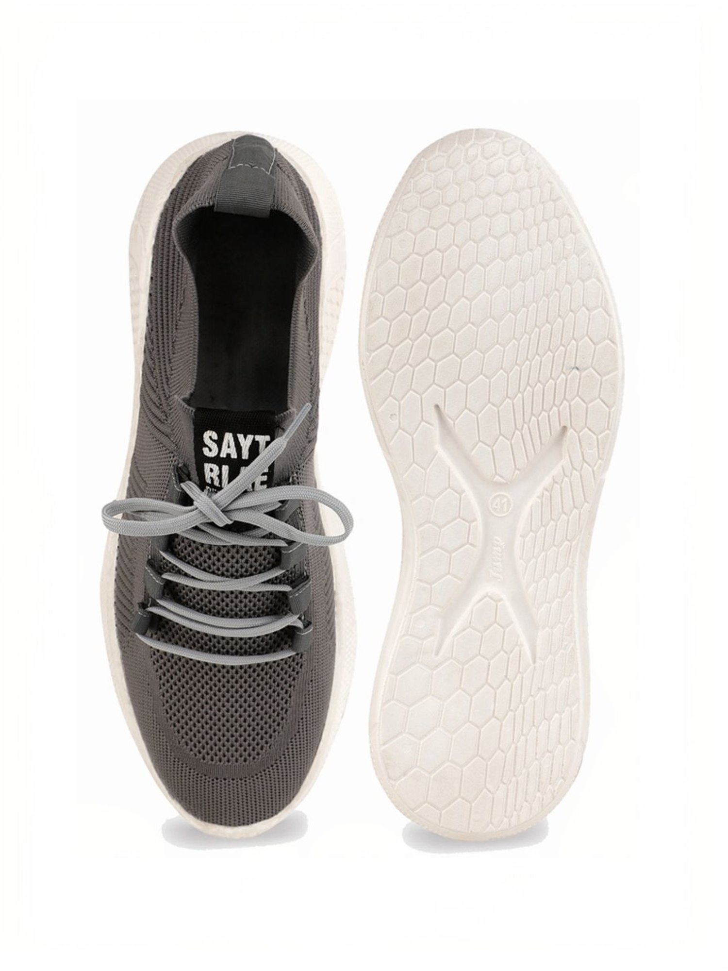 Rapid Box Men's Grey Walking Shoes