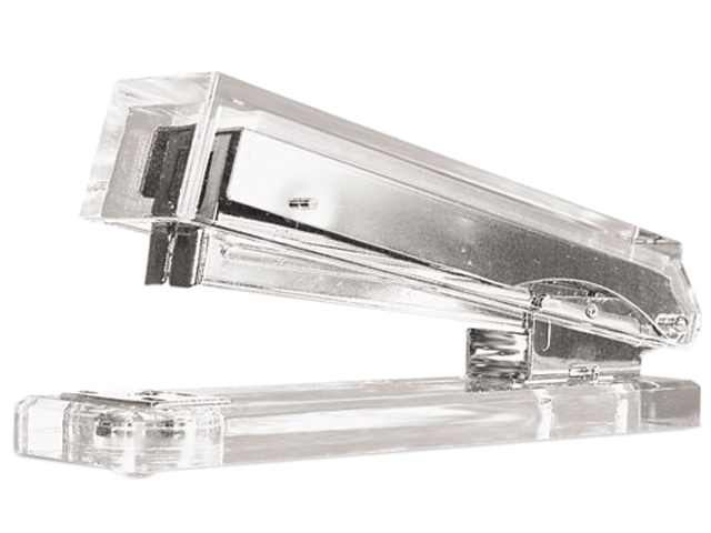 Kantek AD-80 Clear Acrylic Stapler, Sheet Capacity, Clear