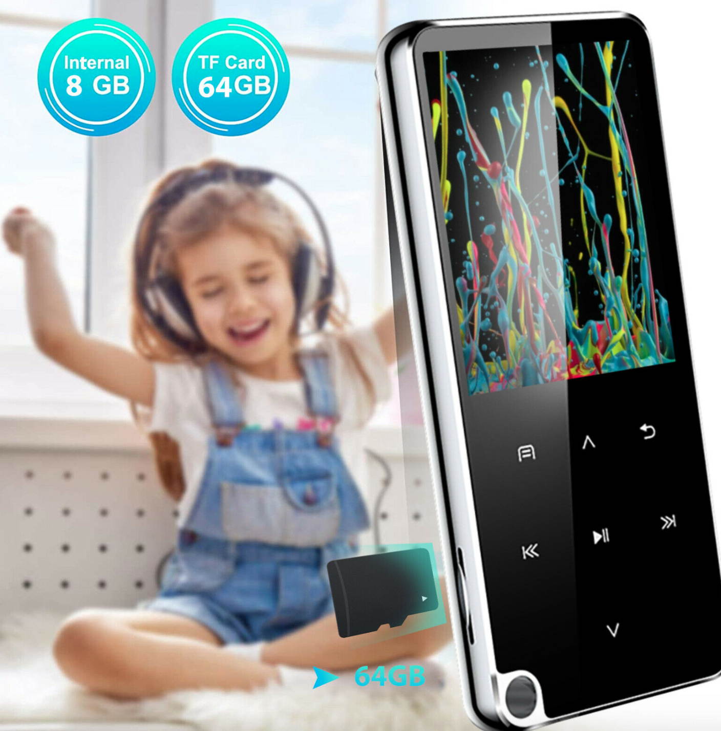 Bluetooth4.2 Touch Screen MP3 HIFI Lossless Sound Music Player FM Radio Recorder