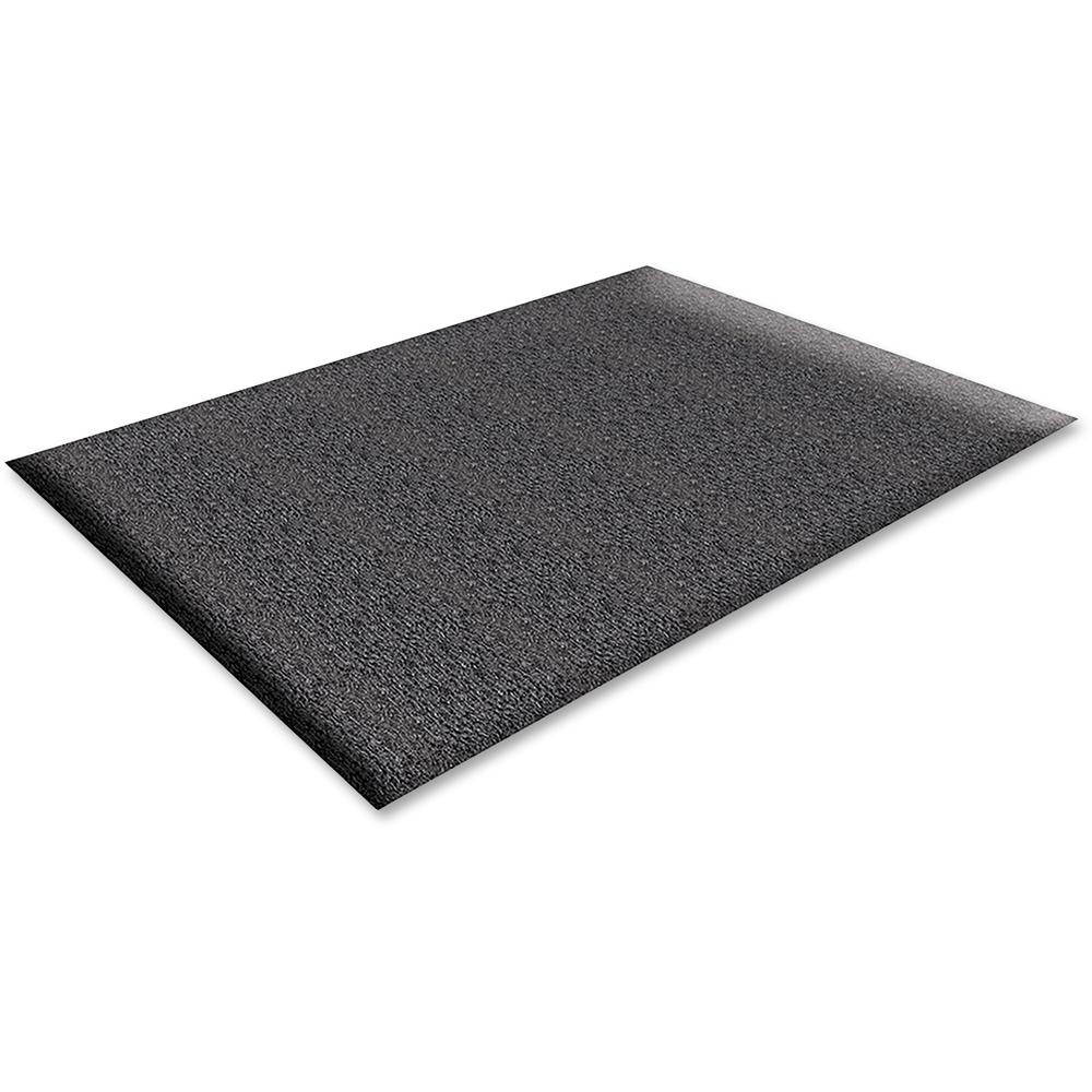 Genuine Joe Anti-Fatigue Floor Mat Thick Vinyl 3'x5' Black 70372