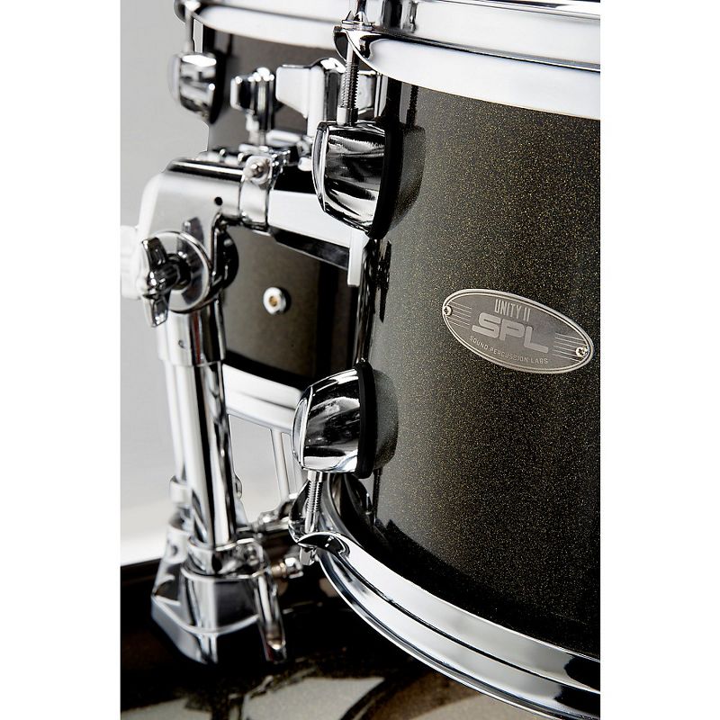 Sound Percussion Labs UNITY II 5-Piece Complete Drum Set With Hardware, Cymbals and Throne Black Onyx Glitter