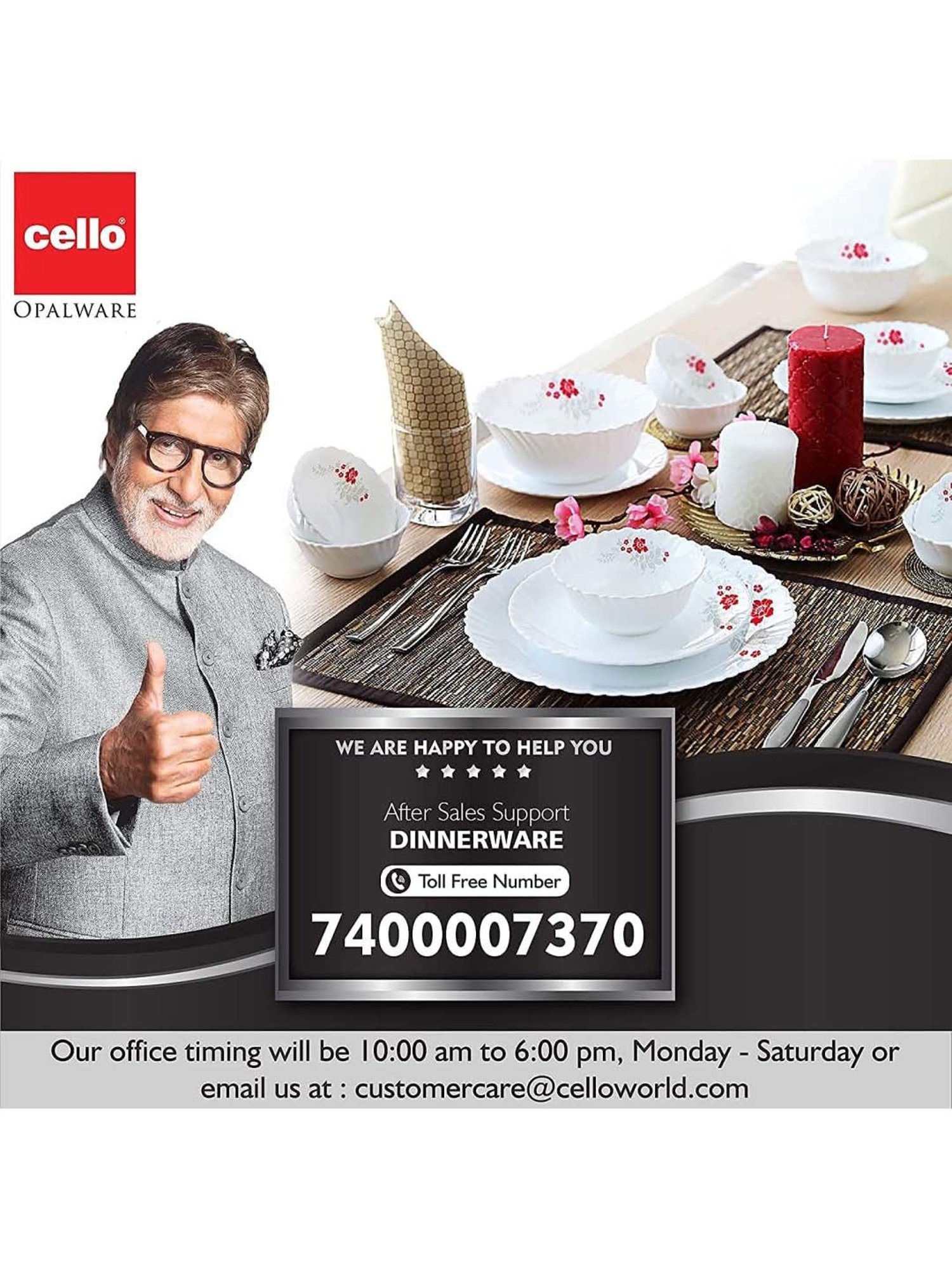 Cello Tropical Lagoon Dazzle Series White & Green Glass Dinner Set