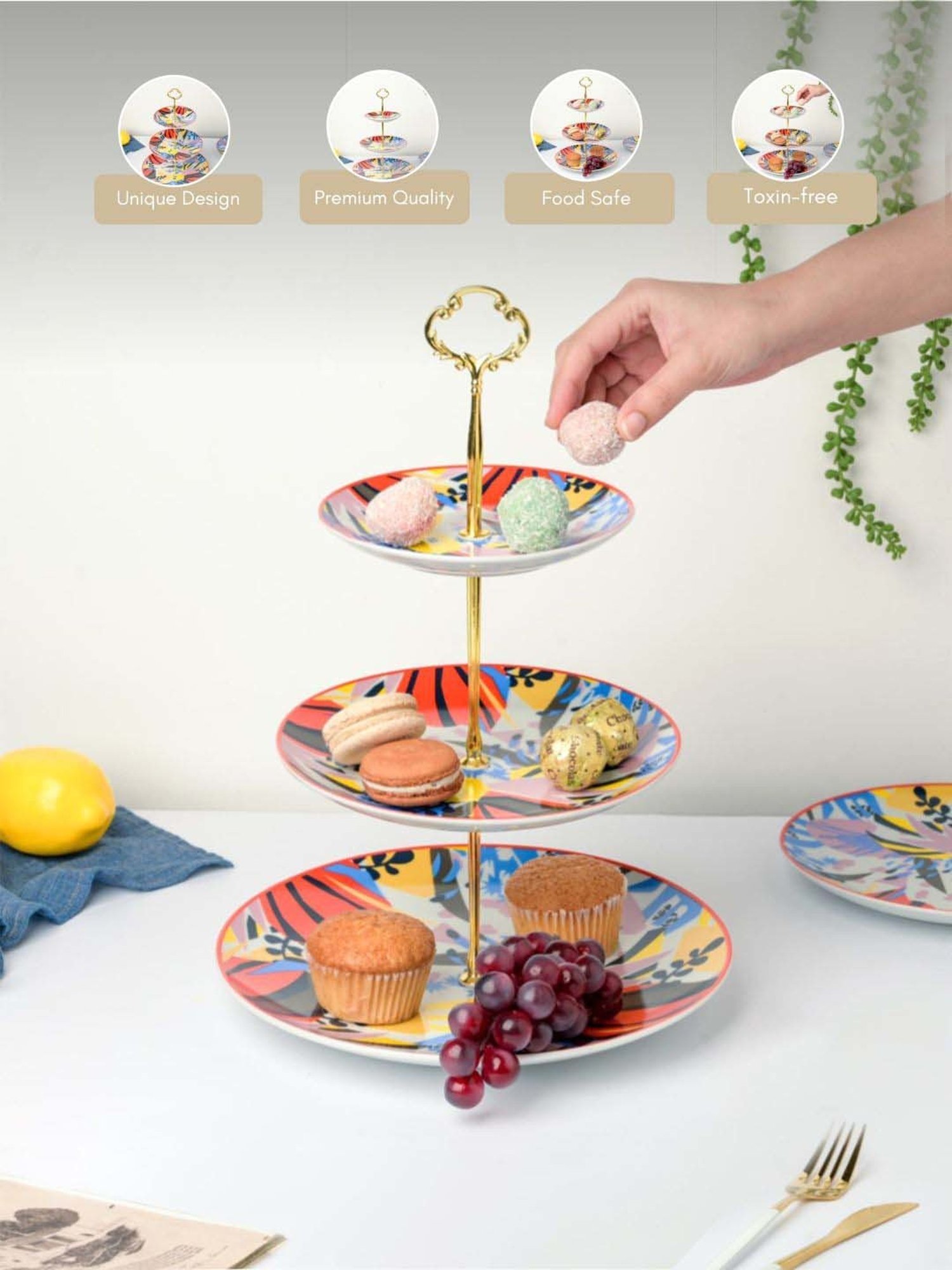 2ct Tiered Tray White - Bullseye's Playground™