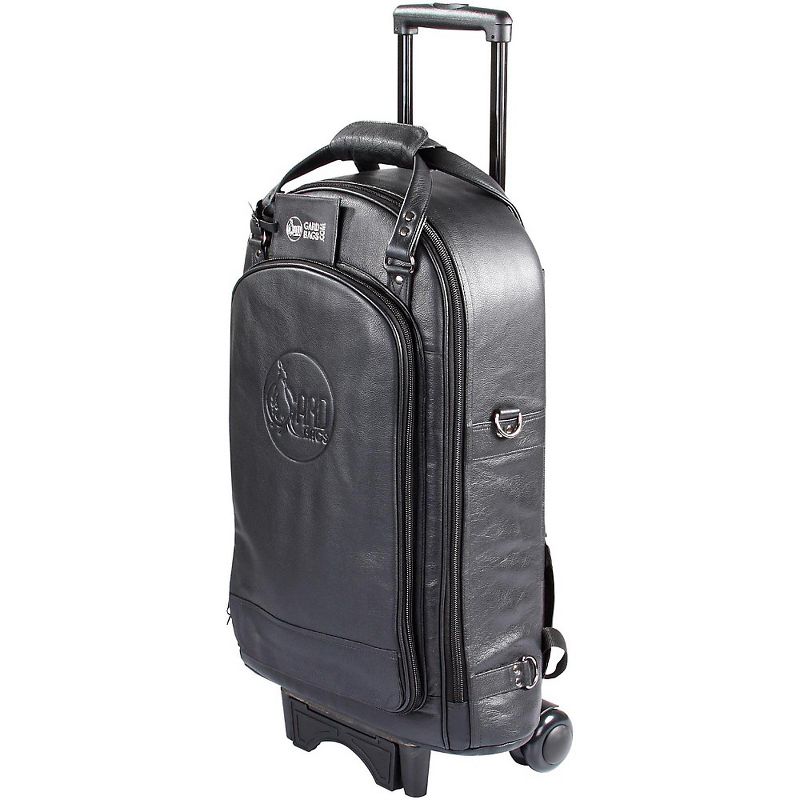 Gard Triple Trumpet Wheelie Bag 11-WBFLK Black Ultra Leather