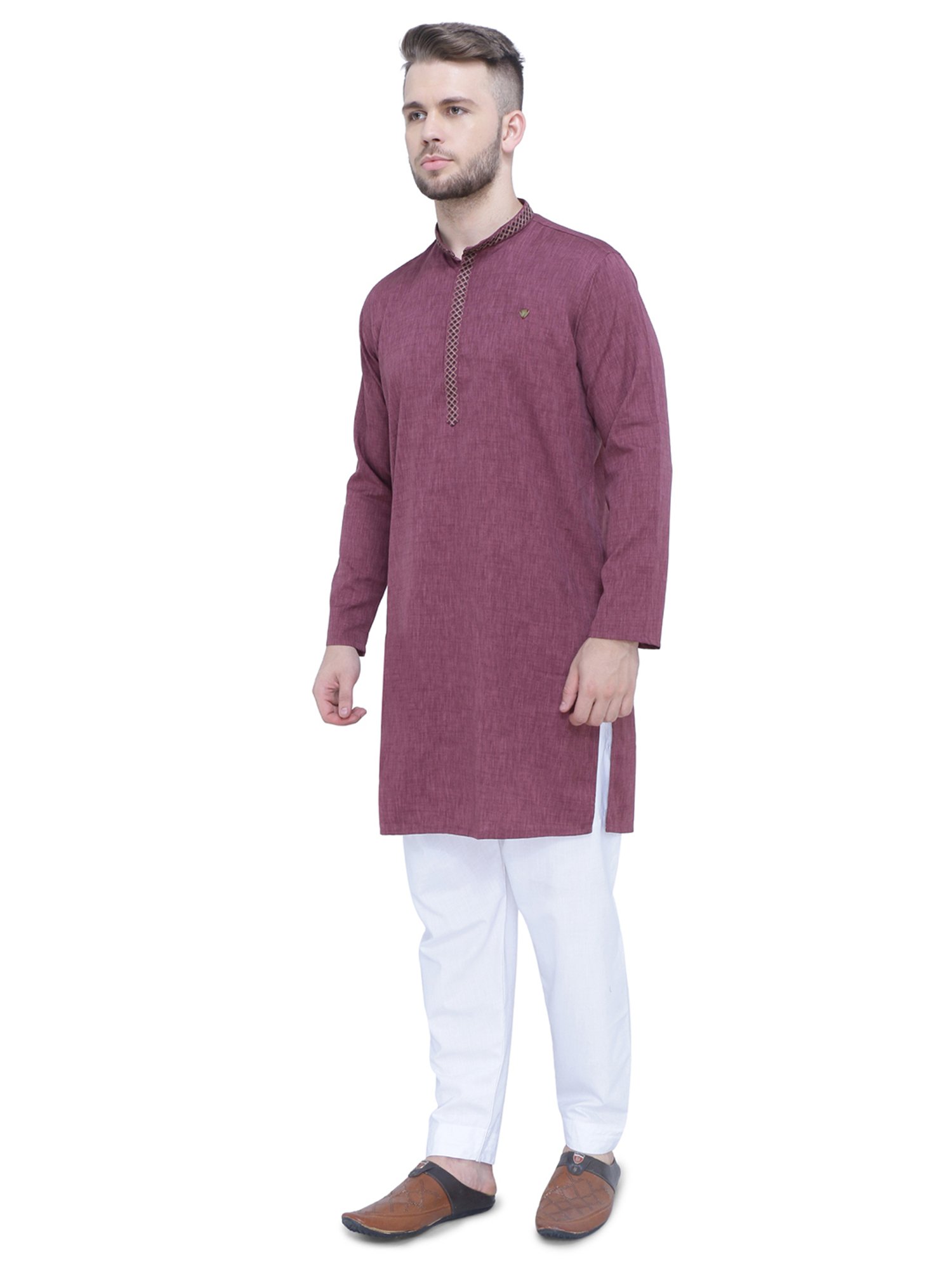 Kuons Avenue Light Purple Tailored Fit Kurta