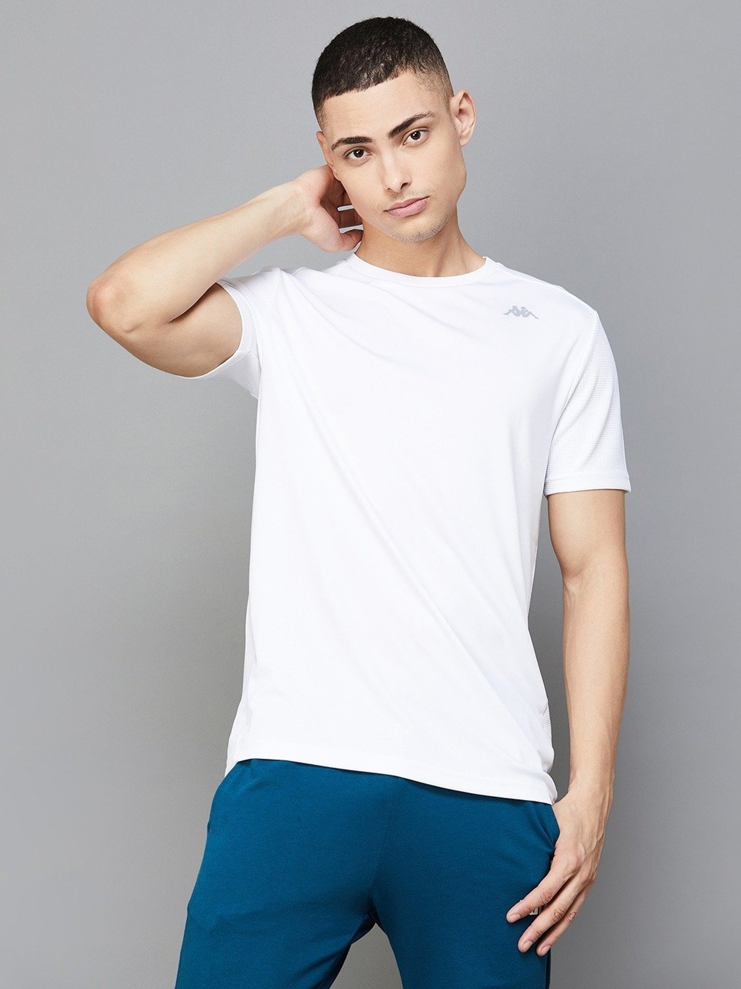 Kappa White Regular Fit T-Shirt