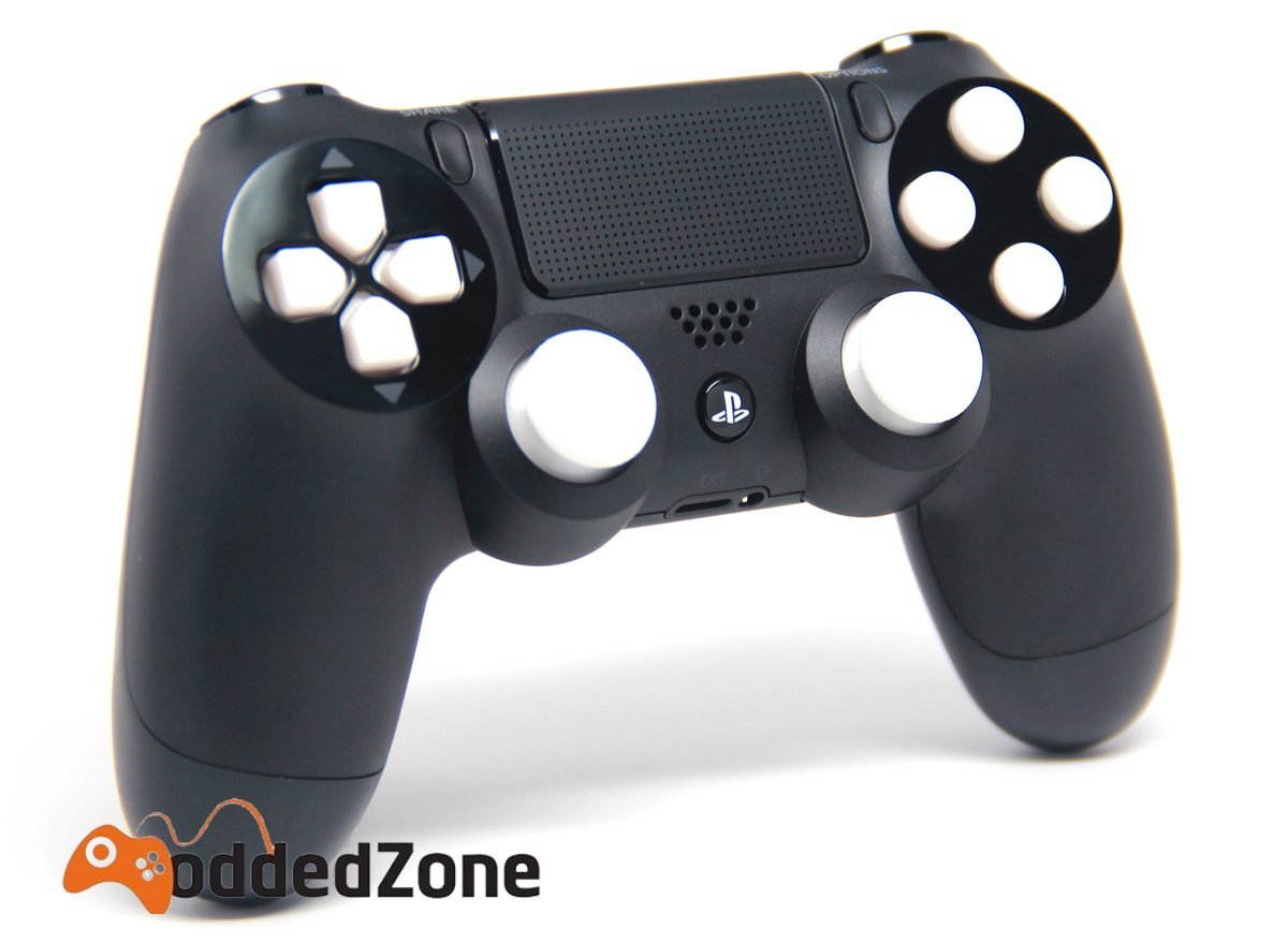 Black/White Ps4 Rapid Fire Custom Modded Controller