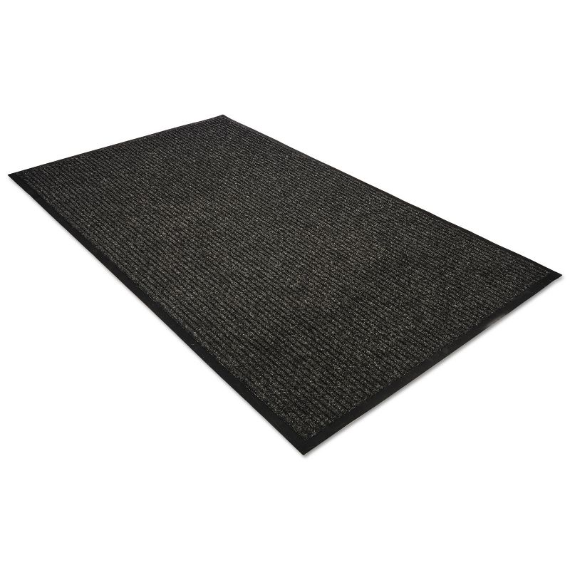 4'x6' Rectangle Solid Floor Mat Black - Guardian