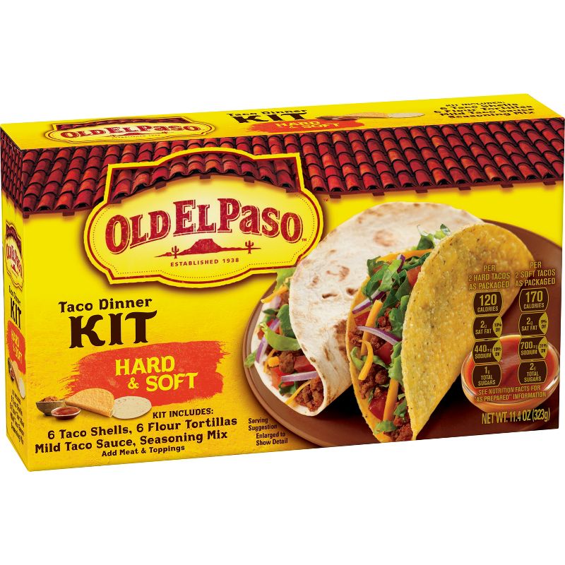 Old El Paso Hard & Soft Shell Taco Dinner Kit - 11.4oz