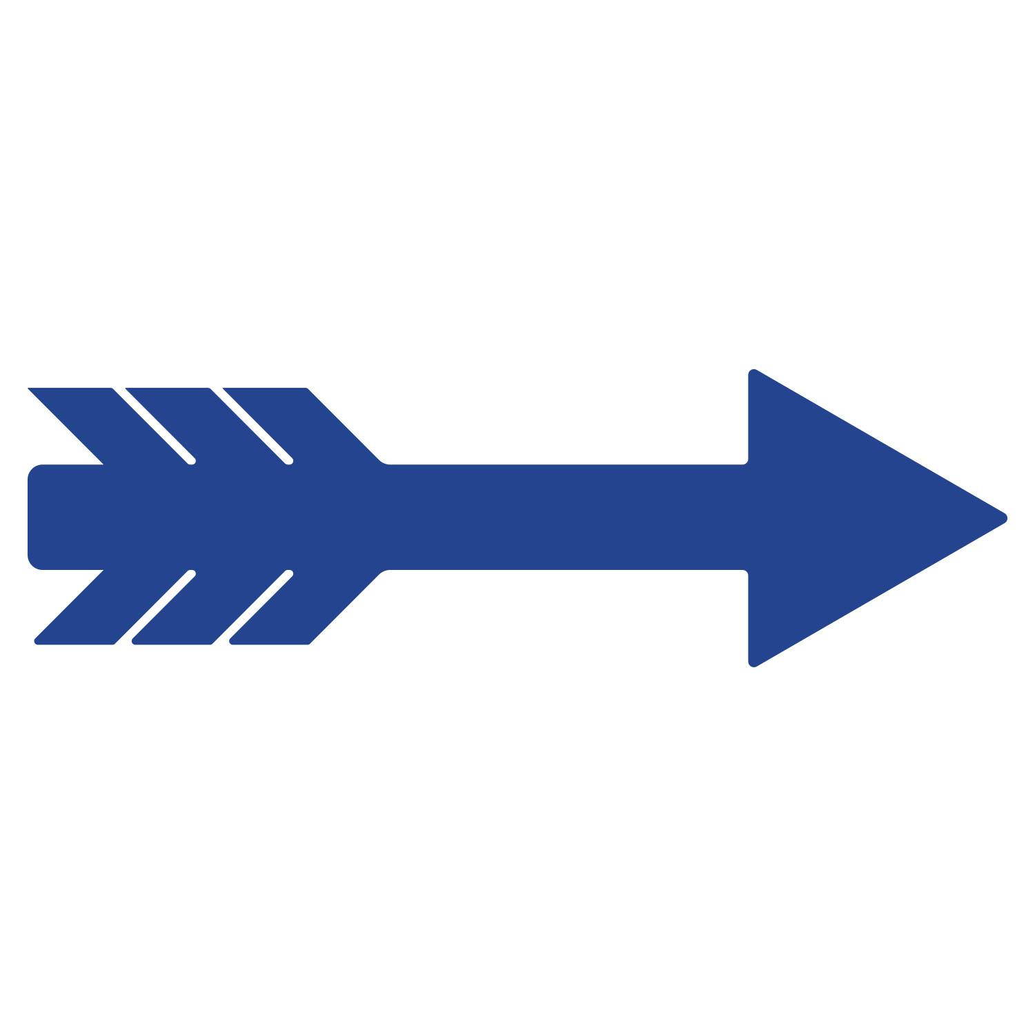 LiteMark 11 Inch Orange Removable Feather Arrow Decals - Pack of 6