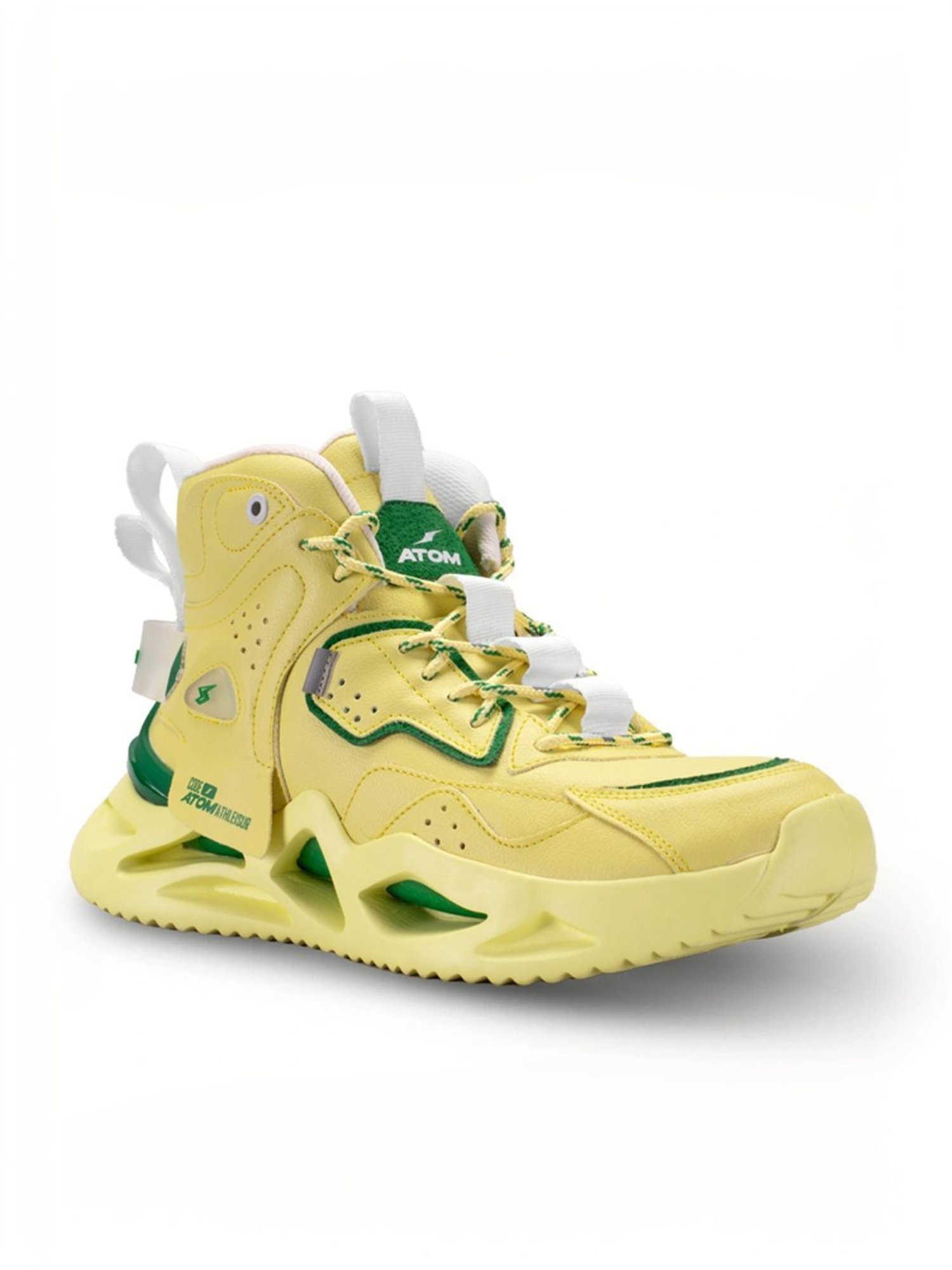 Atom Men's Chroma Kick Yellow Running Shoes