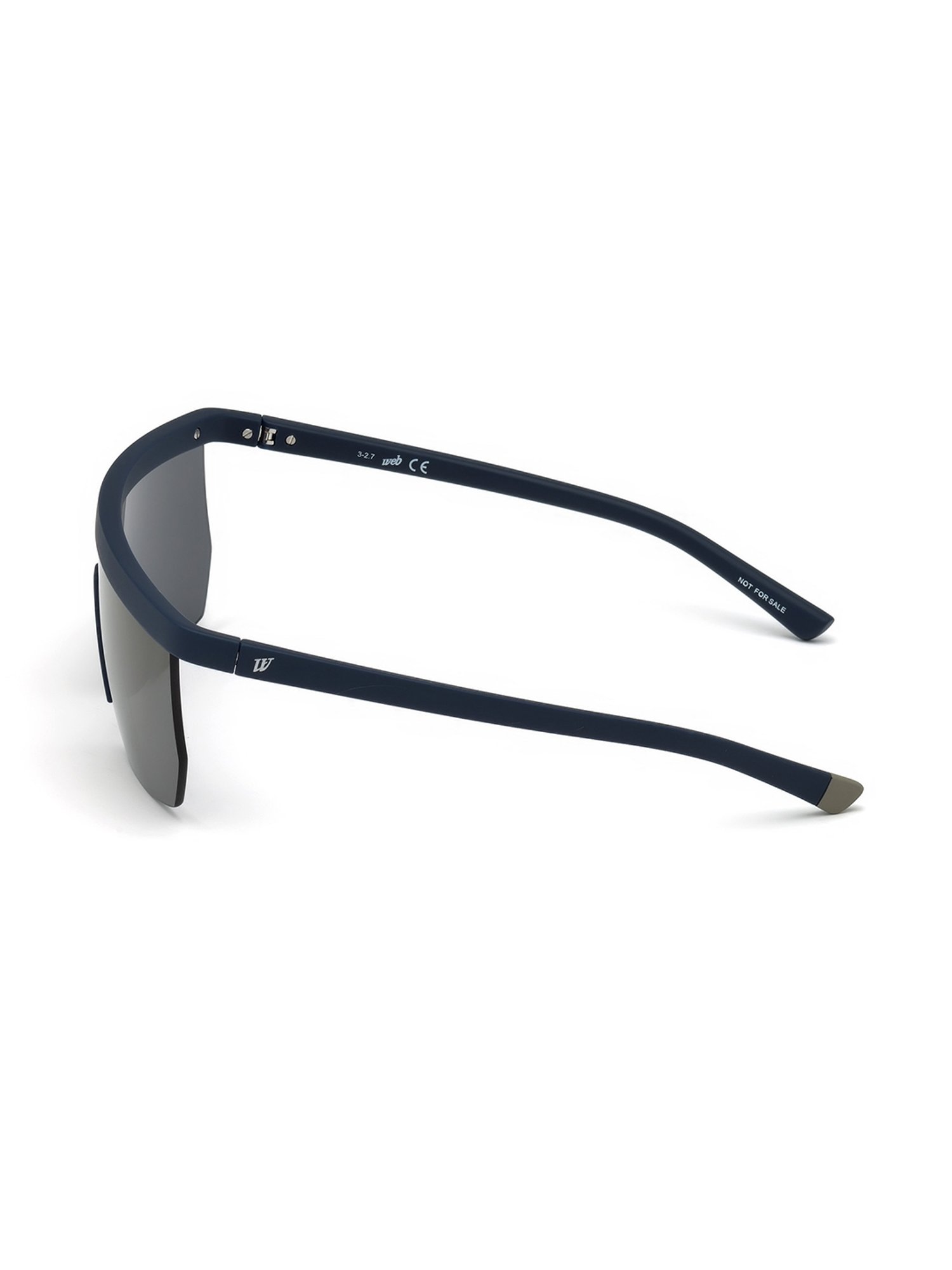 WEB EYEWEAR Grey Shield Sunglasses Designed in Italy