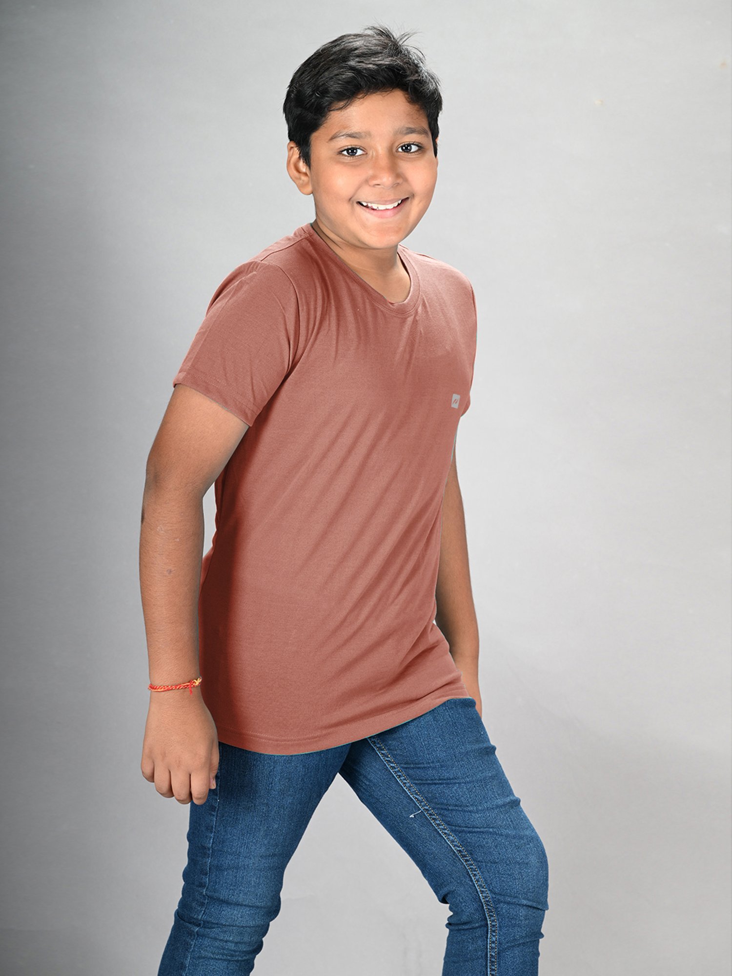 Lux Nitro Boys Orange Solid T-Shirt (Pack Of 3)