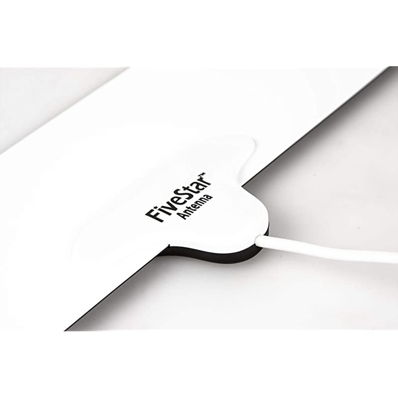 0.5mm Thick Reversible 40 Miles Digital TV Antenna Indoor, Portable with Enhanced VHF UHF Reception, Adjustable HDTV Amplifier Signal Booster, HD 4K 1080P 10ft Coax Cable Free TV