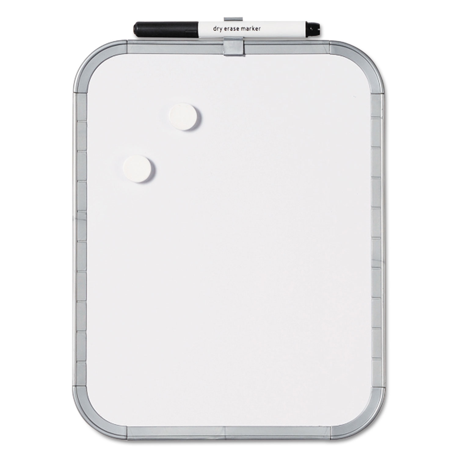 Mastervision CLK030203 Magnetic Dry Erase Board, 14.00" x 11.00", White Plastic Frame