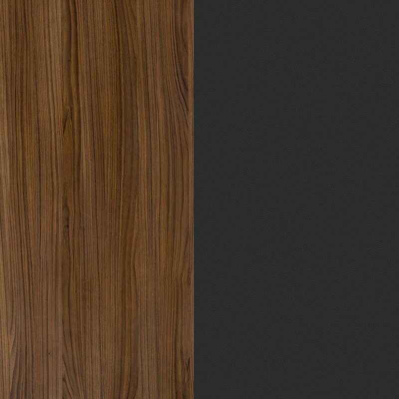 2pc Full Neptune Bedroom Set Walnut/Charcoal - Nexera