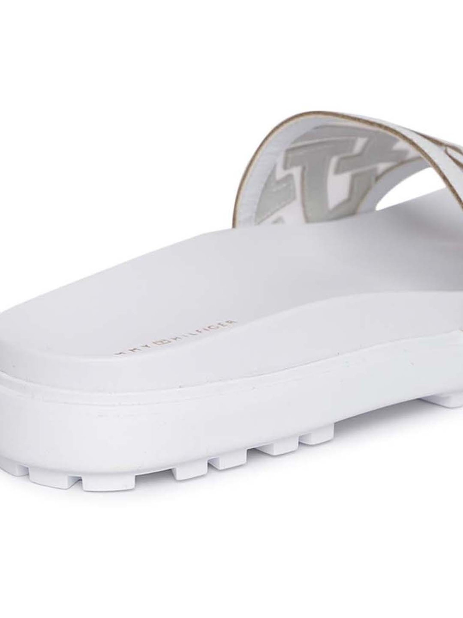 Tommy Hilfiger Women's White Slides