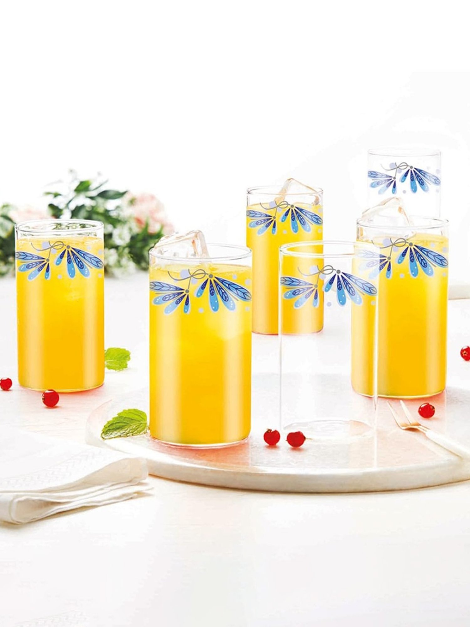 Borosil Transparent Borosilicate Everyday Glasses - Set of 6 (295ml)